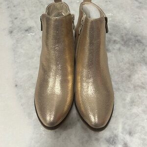 Women’s Gold Ankle boots size 8